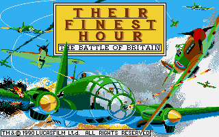 Their Finest Hour: The Battle Of Britain screenshot 2 for Amiga